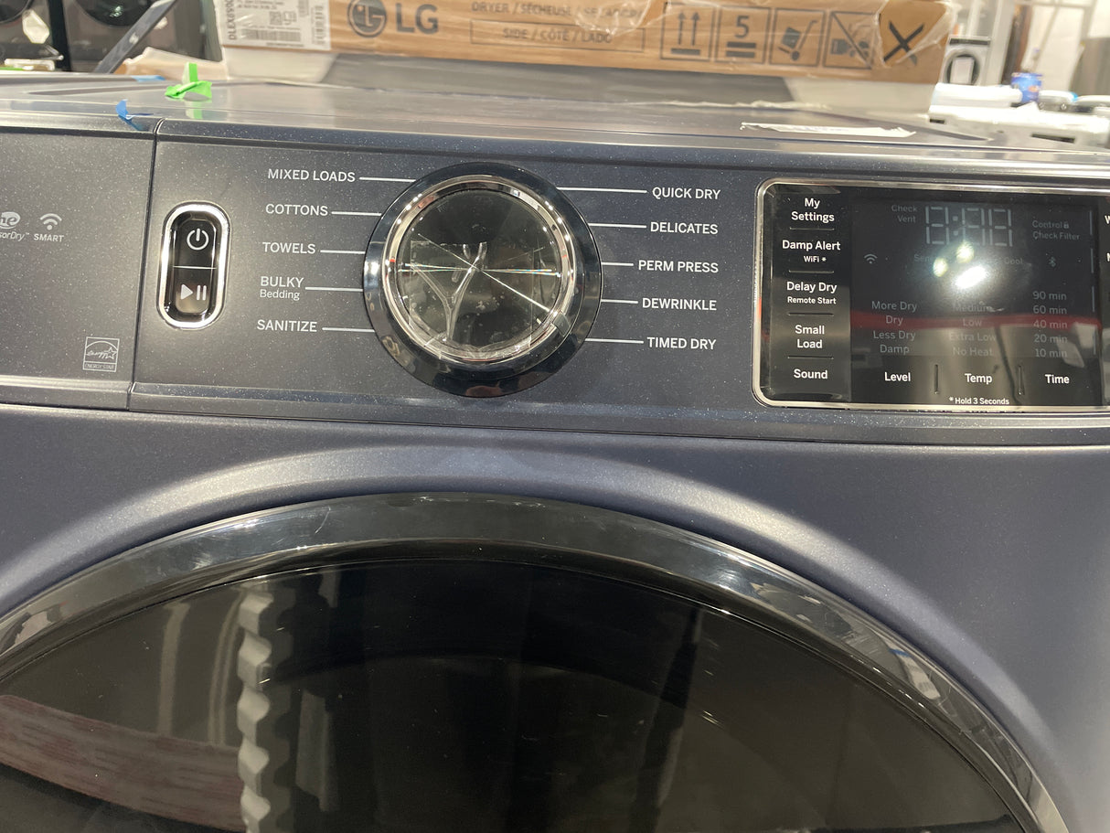 GFW550SPRRS/GFD55ESMRRS - Ensemble laveuse/sécheuse - GE - Bleu saphir - Emballage ouvert