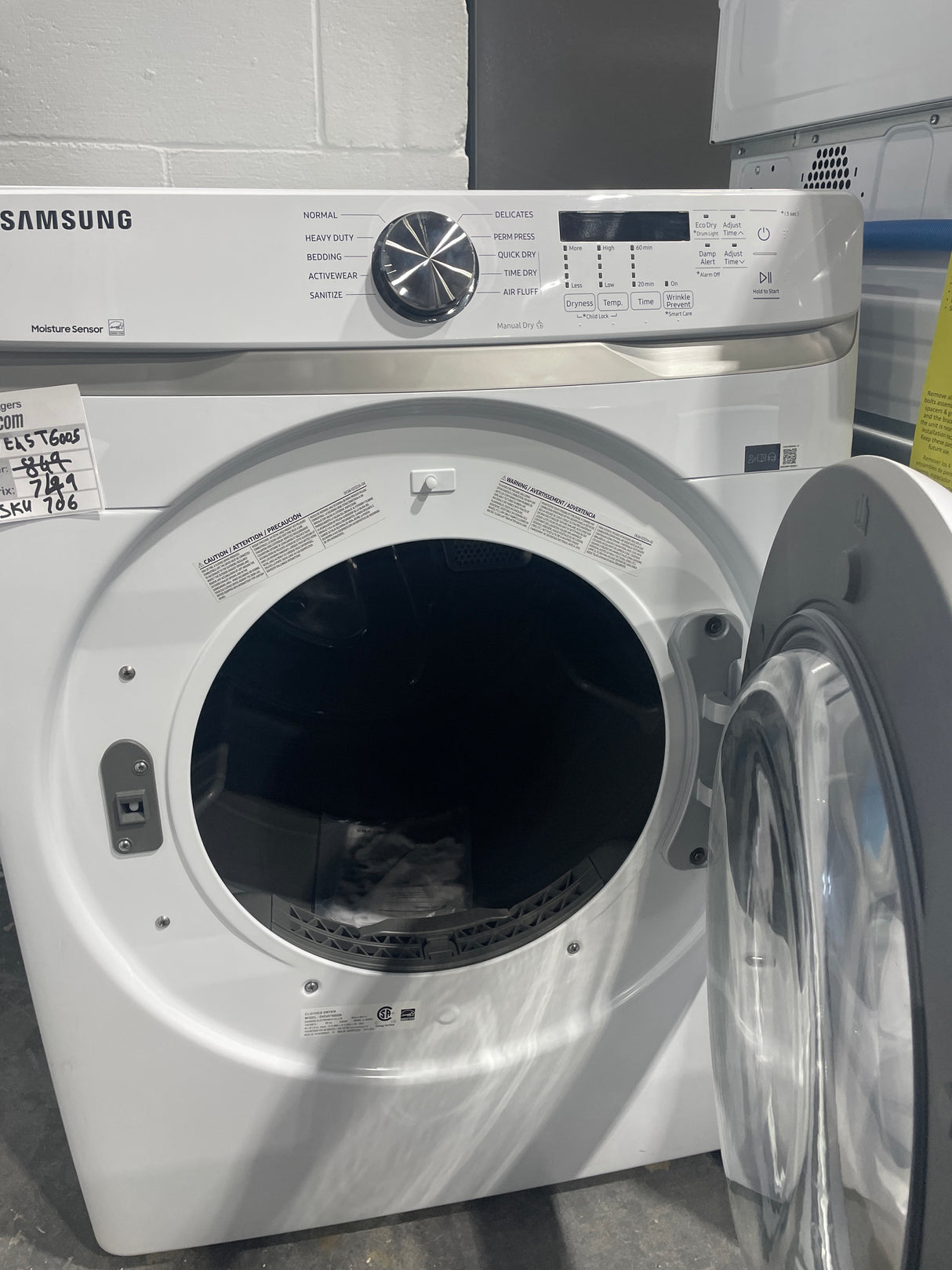 DVE45T6005W - Dryer - Samsung - white - Open box