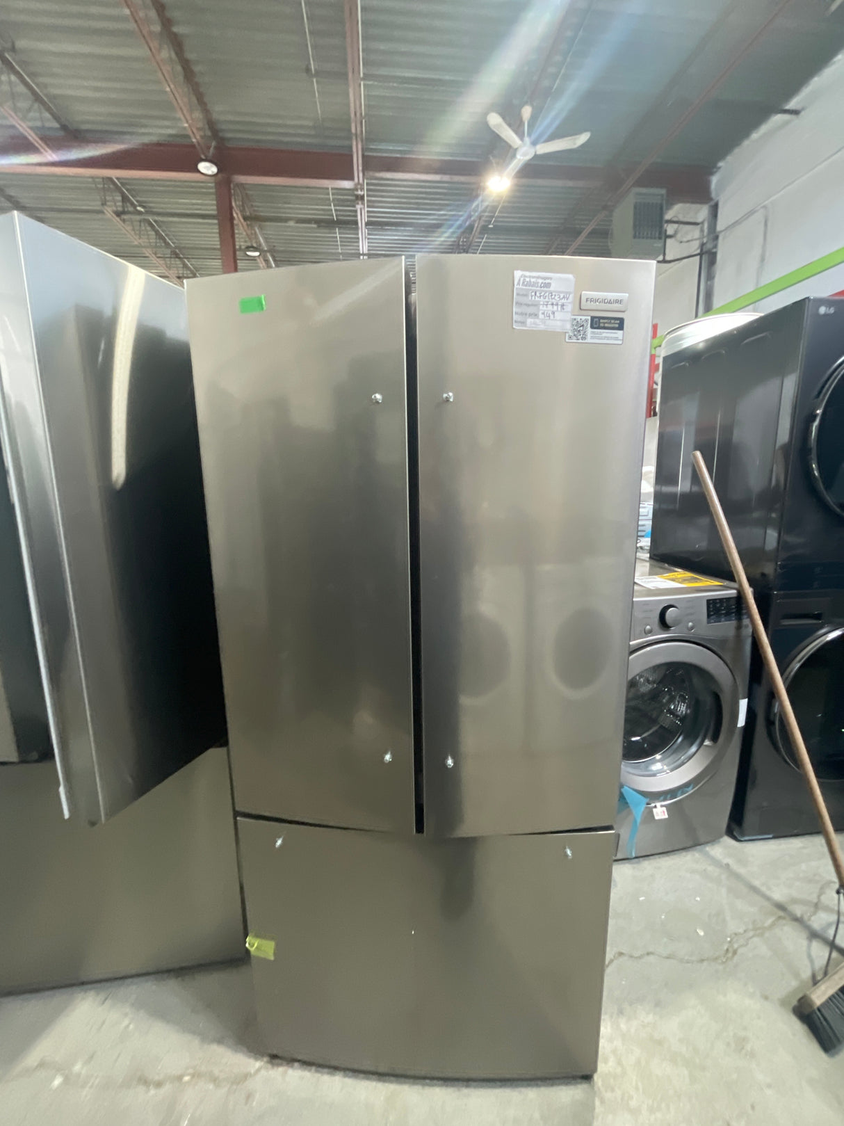 FRFG1723AV - REFRIGERATORS - Frigidaire- French 3-Door -  Stainless Steel - Open Box