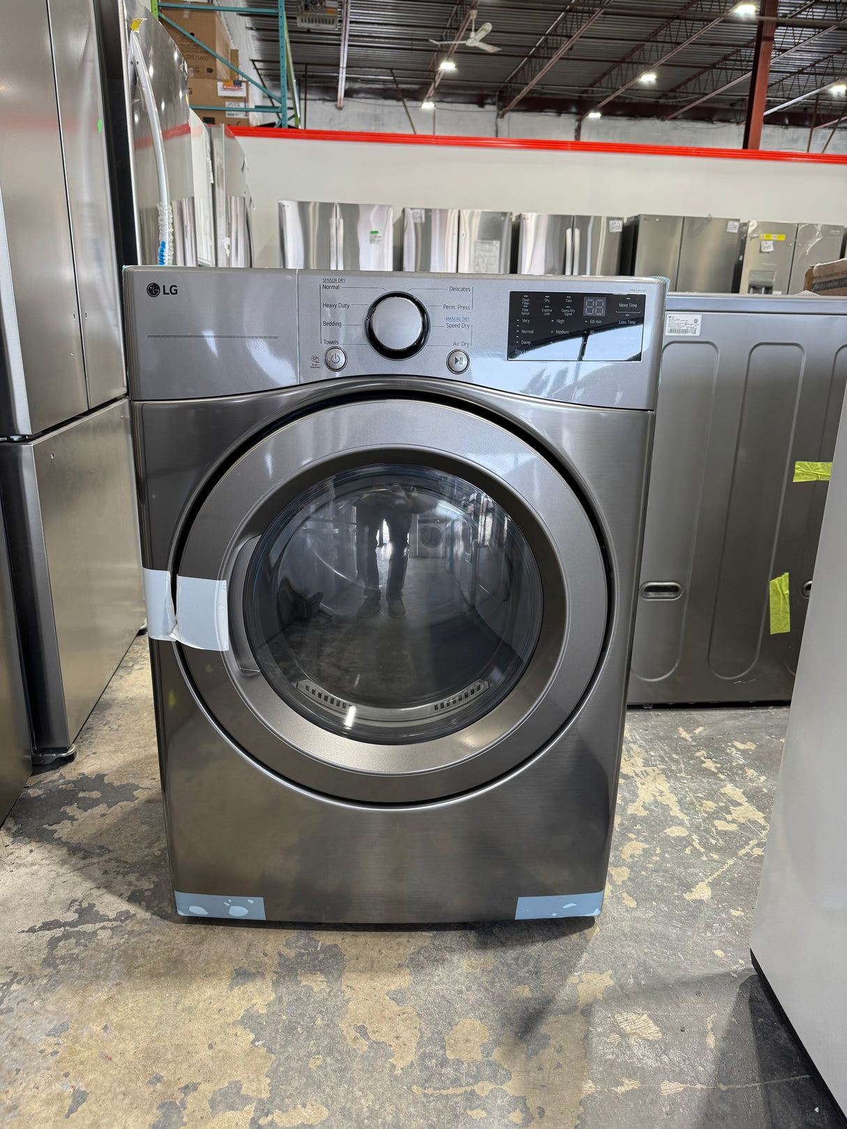 WM3400CV / DLE3400V - Ensembles laveuse-sécheuse - Chargement frontal - LG - Acier graphite - Boîte ouverte