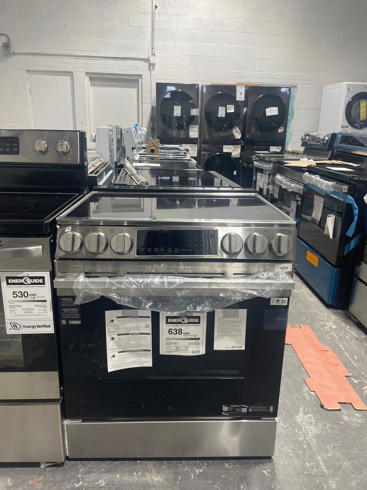 LSEL6335XE - Cuisinière électrique - LG - Acier inoxydable - Boîte ouverte
