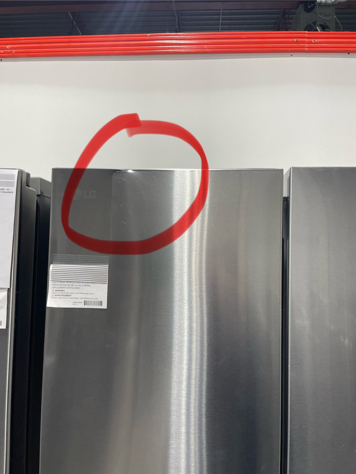LF25S6330S - REFRIGERATORS - LG - French 3-Door - Stainless Steel - Open Box