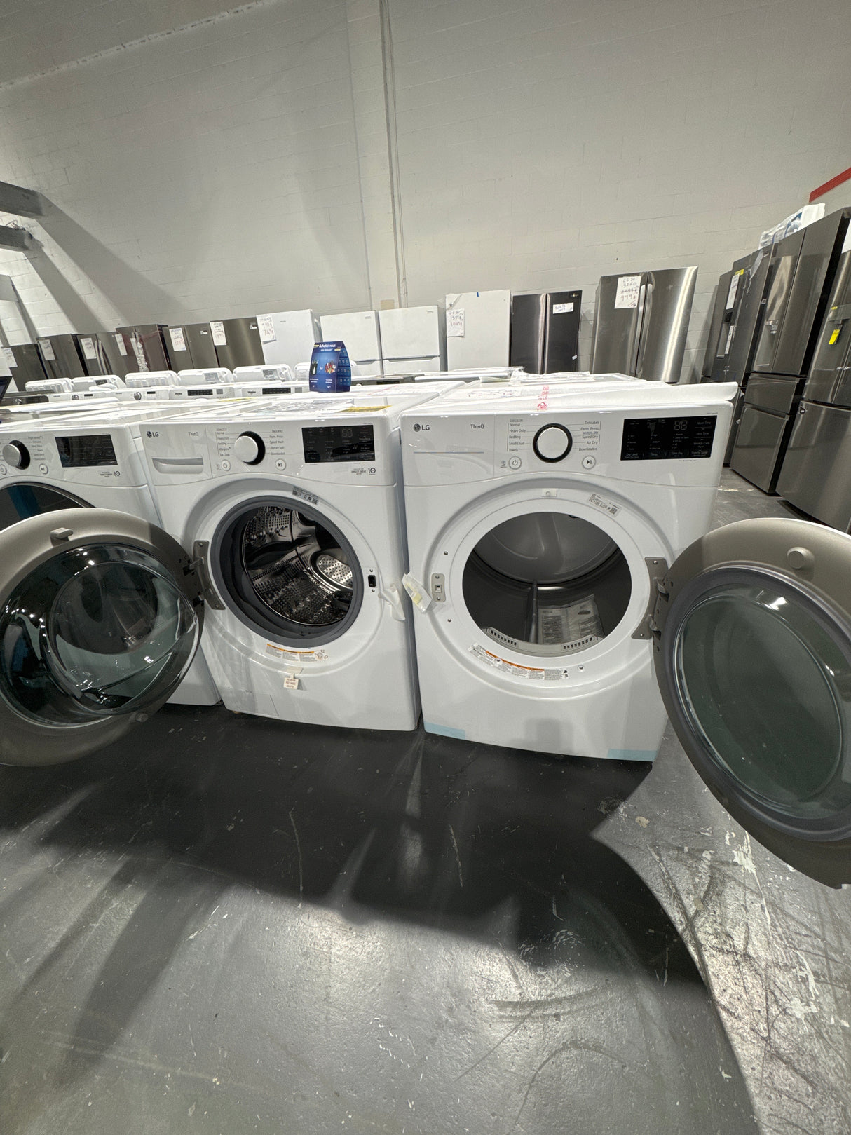 WM3600HWA ,DLE3600W - Washer/Dryer Sets - Front load - LG - Open box