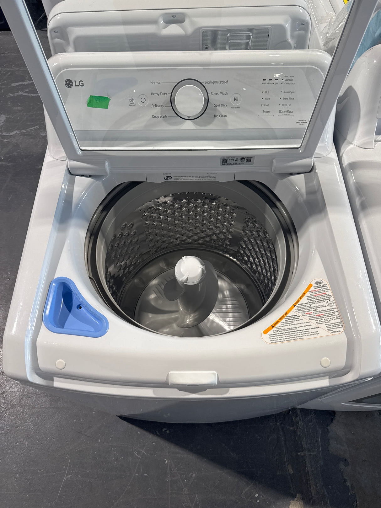 DLE6100W - Washer - Top load -  LG - Open box
