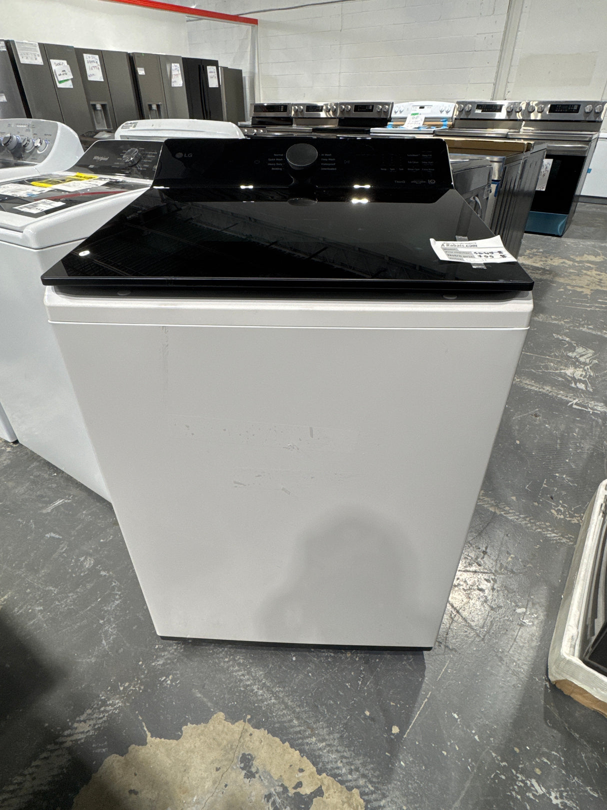 WT8400CW - WASHERS - Top load - LG  - White  - Open box