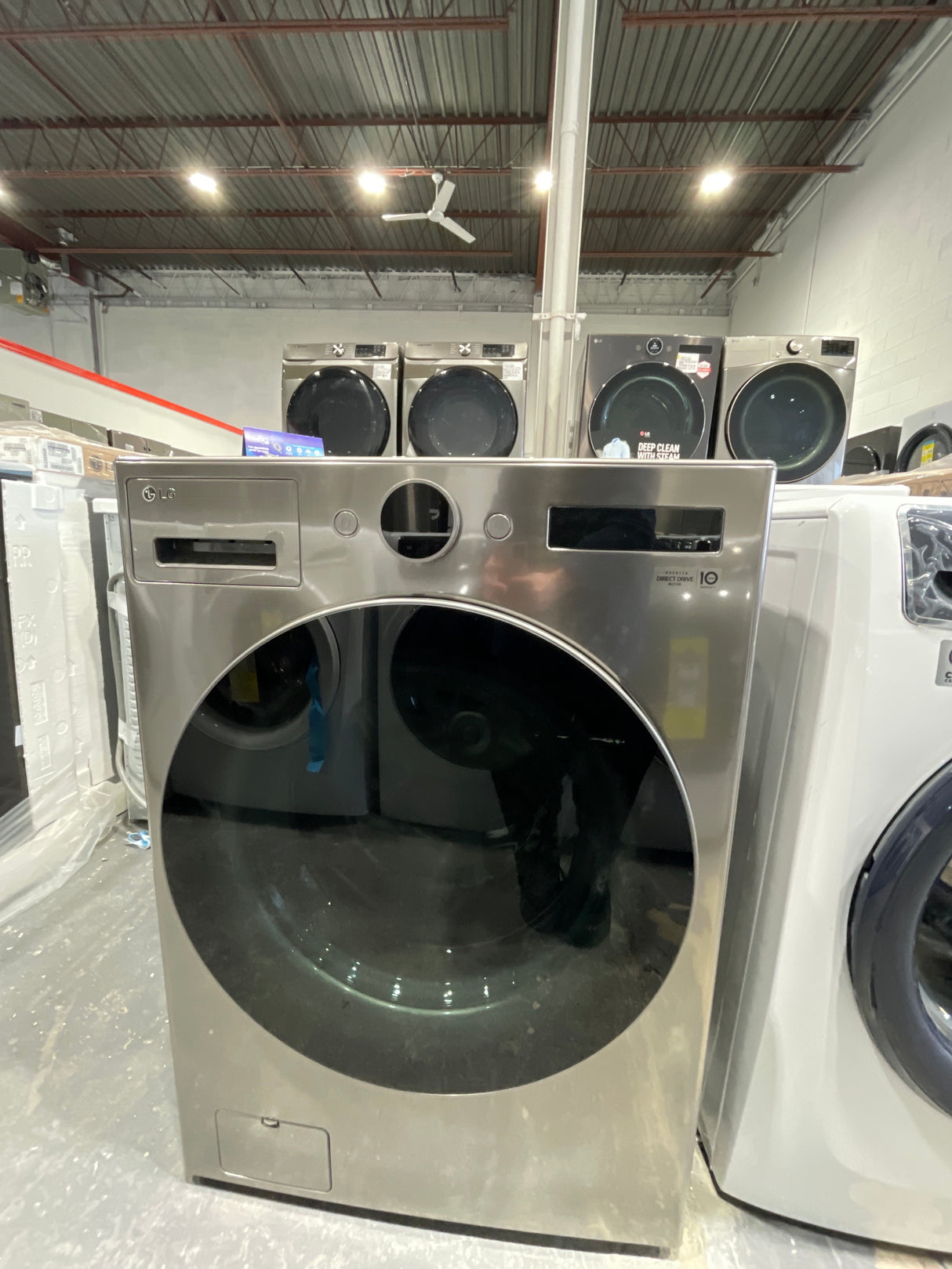 WM5500HVA - Washers - Front Load - LG - Graphite steel- Open Box