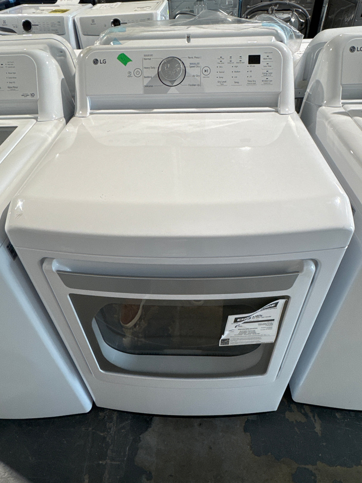 DLE7150W - Dryer  - Top load - LG - Open box