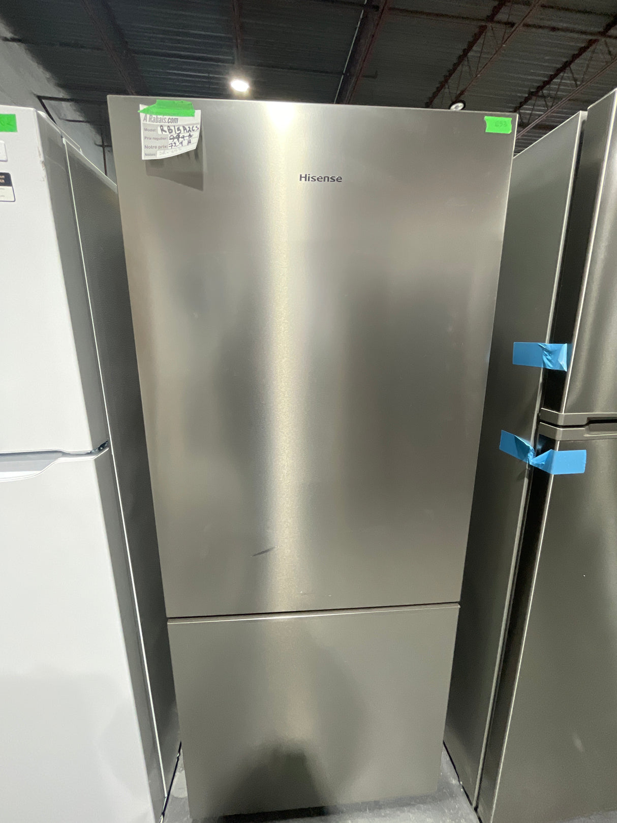 RB15A2CSE - REFRIGERATORS - Hisense  -  Stainless Steel - Open Box
