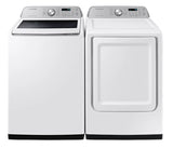 WA46CG3505AWA4, DVE47CG3500WAC - Ensemble laveuse/sécheuse - Chargement par le haut - Samsung - Blanc - Emballage ouvert