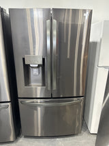 LRFS28XBD - REFRIGERATORS - LG - French 3-Door -   Black Stainless Steel - Open Box