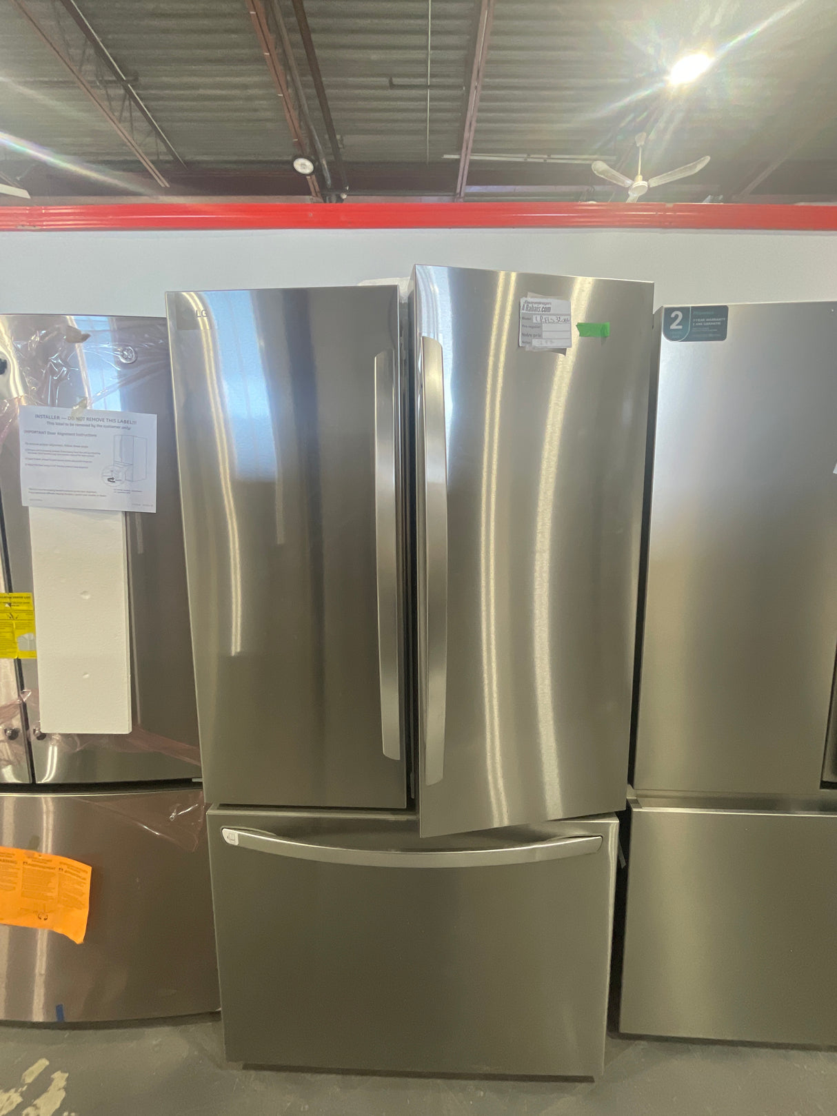 LRFLS3206S - RÉFRIGÉRATEURS - LG - Modèle français 3 portes - Inox - Produit déballé