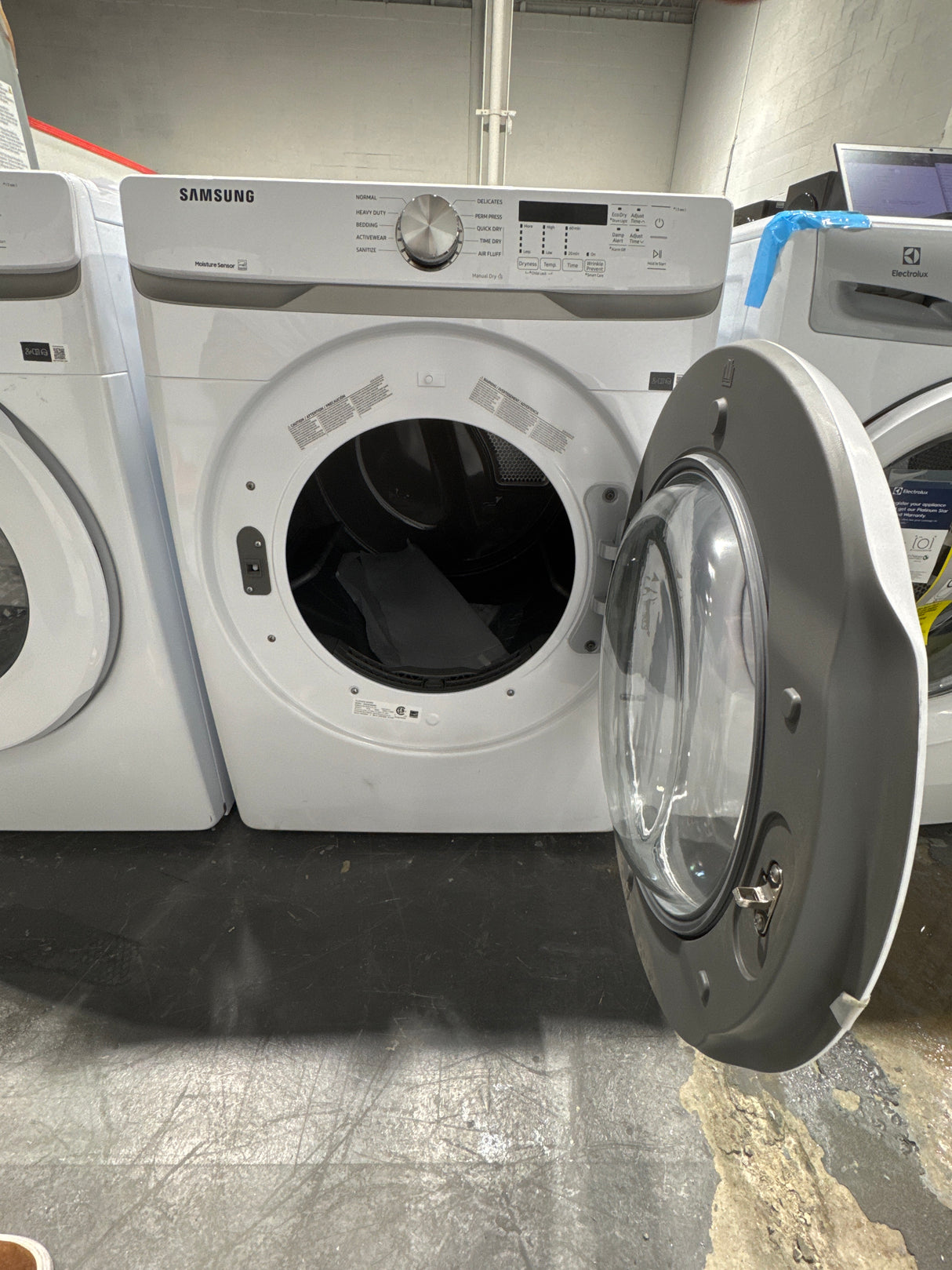 WF45T6000AW ,   DVE45T6005W - Washer/Dryer Sets - Front Load - Samsung - White  - Open box