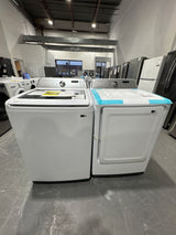 WA46CG3505AWA4, DVE47CG3500WAC - Ensemble laveuse/sécheuse - Chargement par le haut - Samsung - Blanc - Emballage ouvert