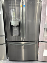 LRFS28XBD - REFRIGERATORS - LG - French 3-Door -   Black Stainless Steel - Open Box