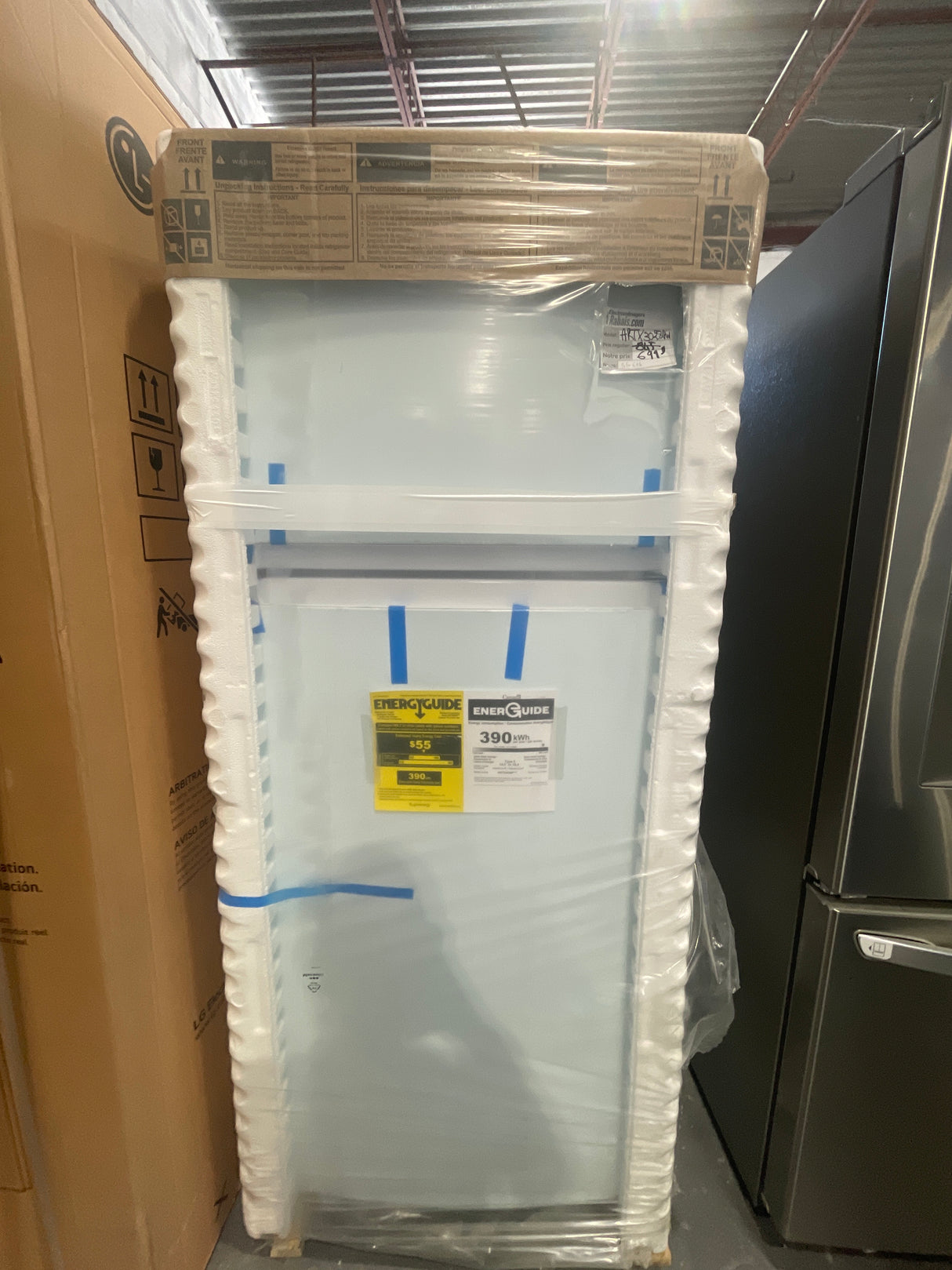 ARTX3028PW - RÉFRIGÉRATEURS - Amana - Congélateur en haut - Blanc - Emballage ouvert