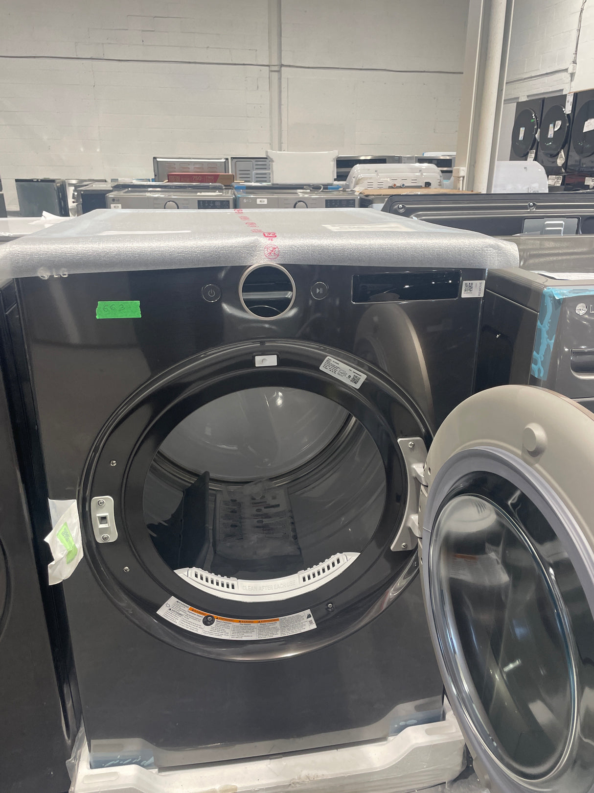 WM6500HBA/DLEX6500B - Ensemble Laveuse/Sécheuse - LG - Acier noir - Boîte ouverte