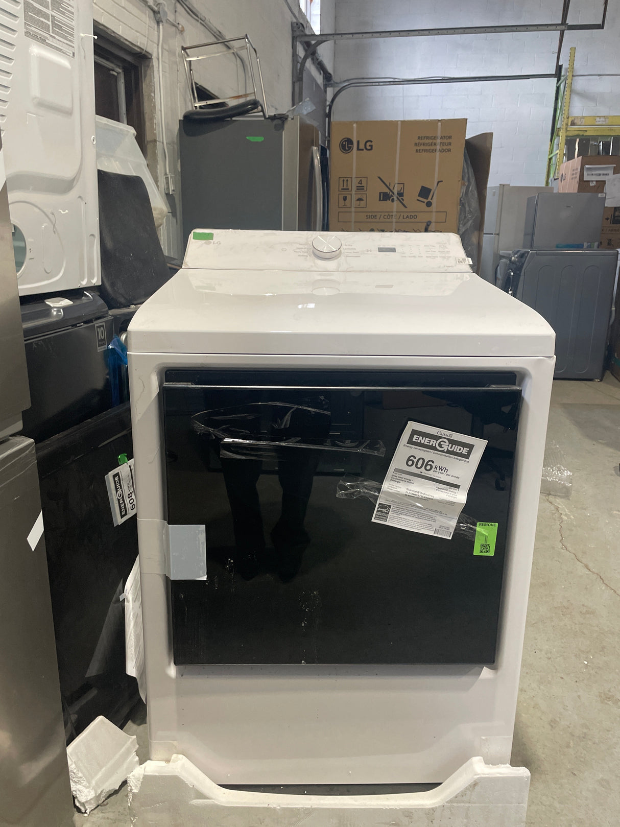 DLE8200W - Sèche-linge - LG - Blanc - Boîte ouverte