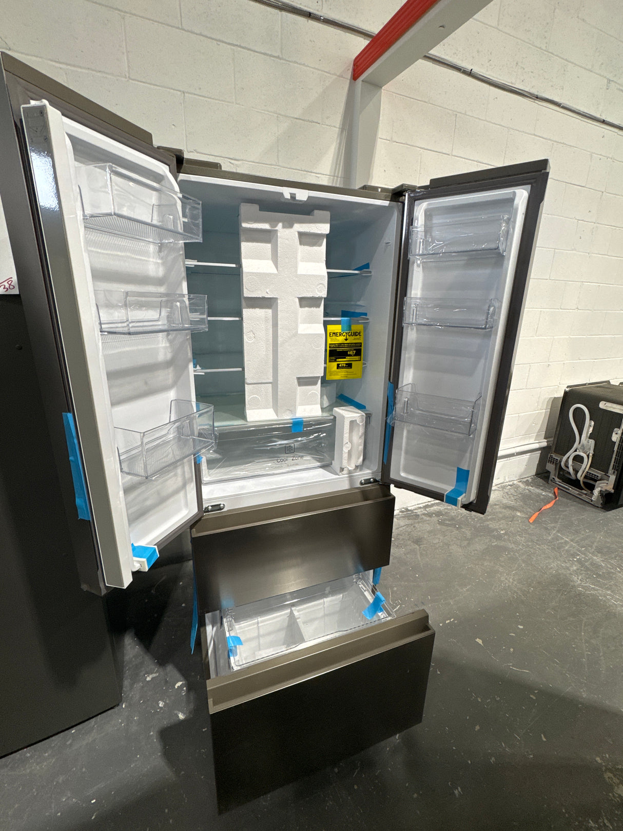 QJS15HYRFS - REFRIGERATORS - Haier - French 4-Door - Stainless Steel - Open Box