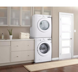 Ensemble Laveuse et Sécheuse LG WM3400CW et DLE3400W avec kit de superposition WD300CW et piédestal WDP6W – 27" Blanc
