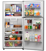 KKTMR30X18.1-SSL - REFRIGERATORS - Kenmore -30"- 18.1 Cu. Ft. -Top Freezer Refrigerator - Stainless Steel Look - Open Box