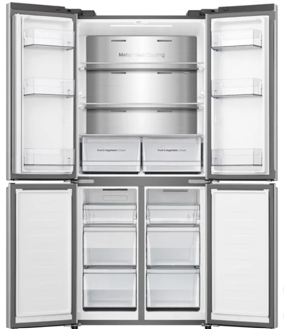 RQ17A4CSD - REFRIGERATORS - Hisense -17 Cu. Ft. - Counter-Depth - 4-Door - Stainless Steel - Open Box