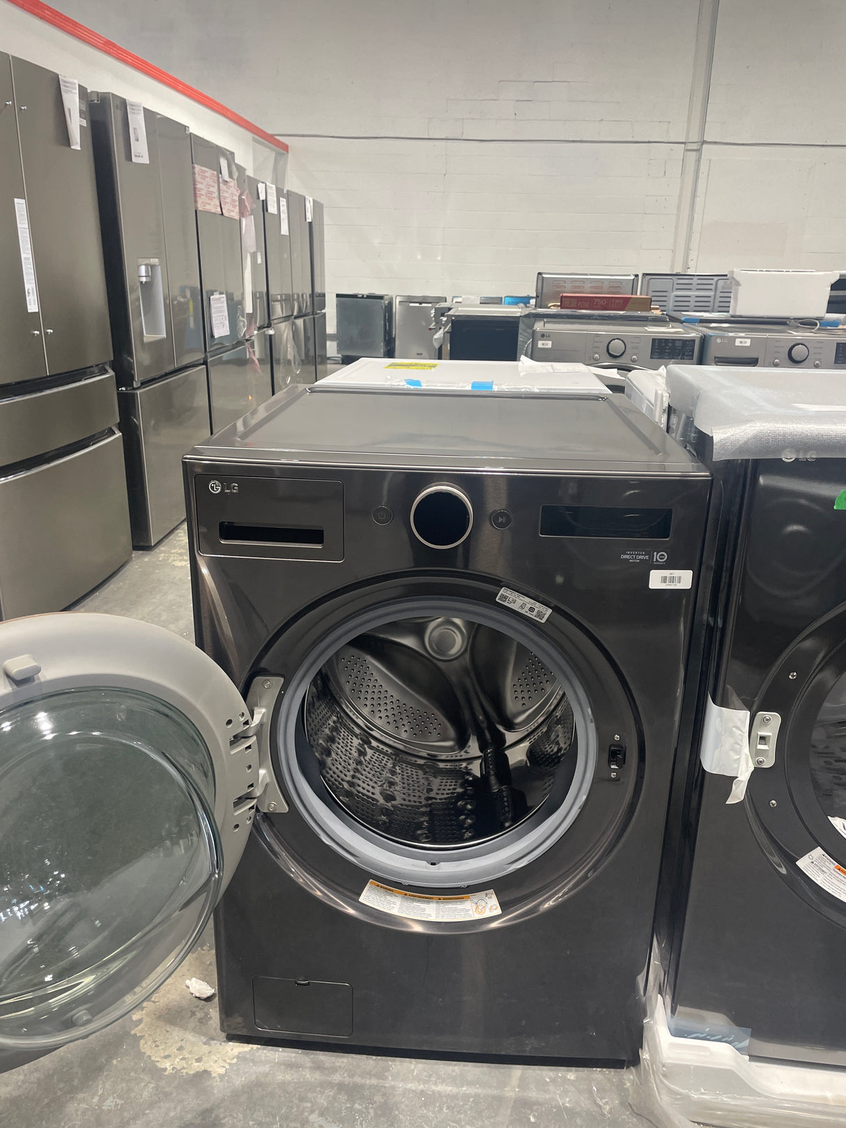 WM6500HBA/DLEX6500B - Ensemble Laveuse/Sécheuse - LG - Acier noir - Boîte ouverte