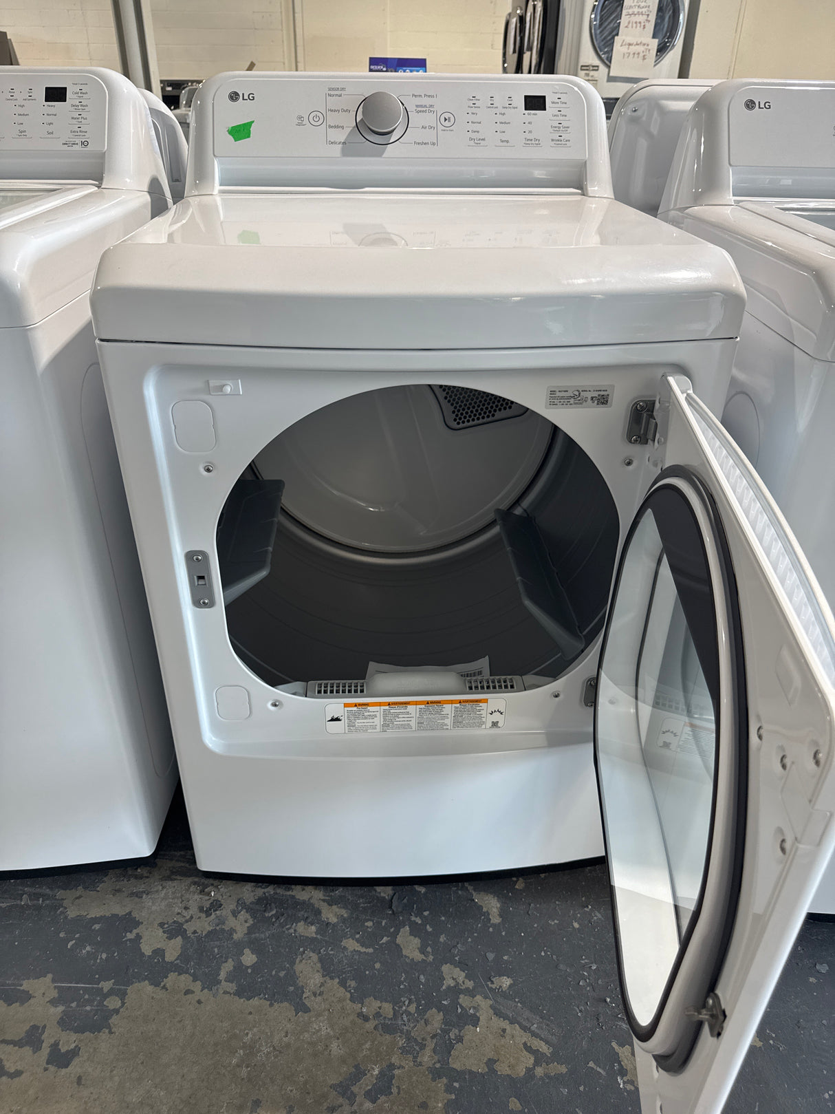 WT7150CW, DLE7150W - Washer/Dryer Sets - Top load - LG- Open box
