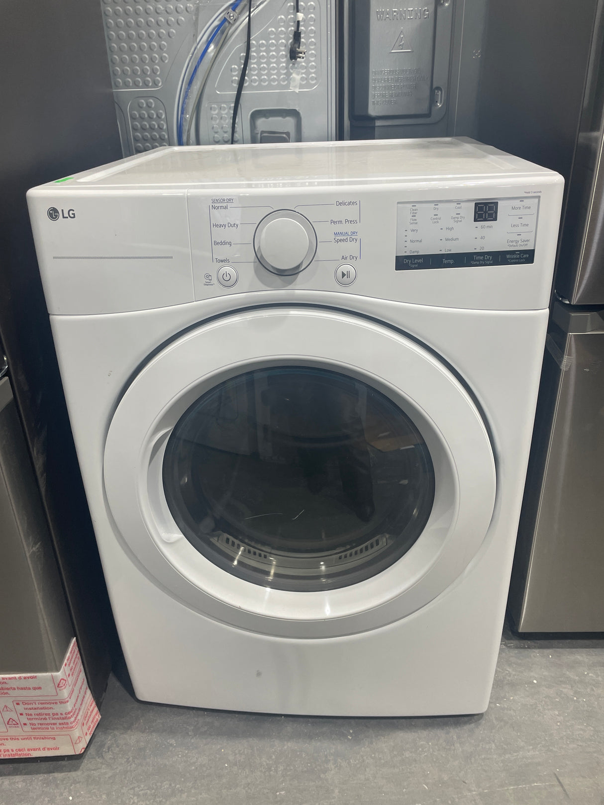 DLE3400W - DRYERS - Front Load - LG - White - Open Box