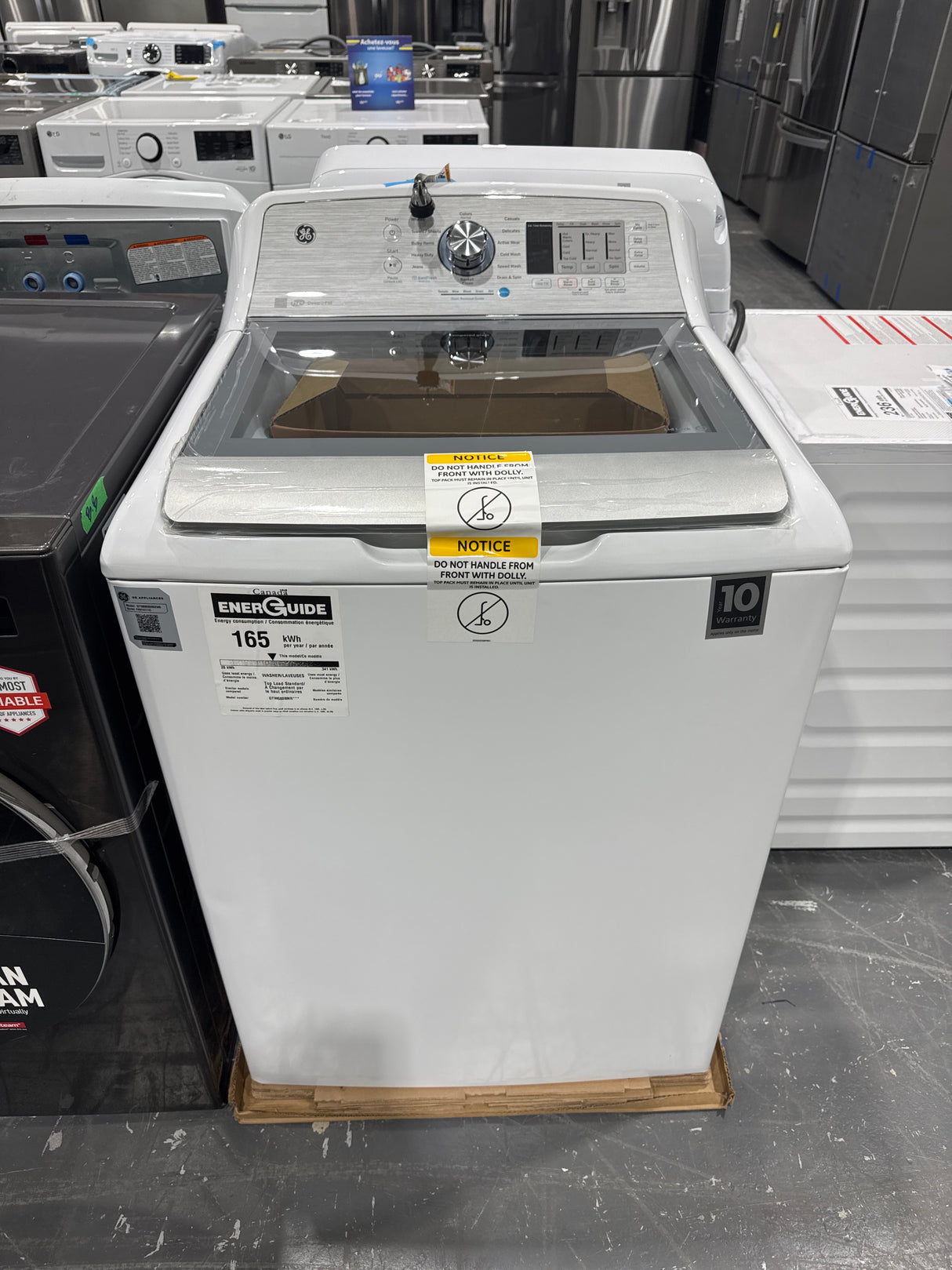 GTW680BMRWS - 27" -  WASHERS-  Top load - GE - Open box