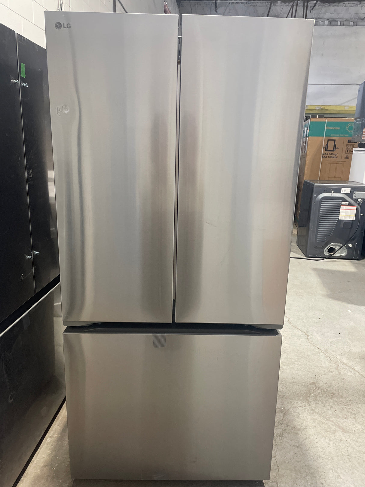 LF21C6200S - REFRIGERATORS - LG - French 3-Door - Counter Depth - Stainless Steel - Open Box