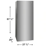 FFFU13F2VV -  REFRIGERATORS  - Frigidaire- Freezers - Stainless Steel - Open Box