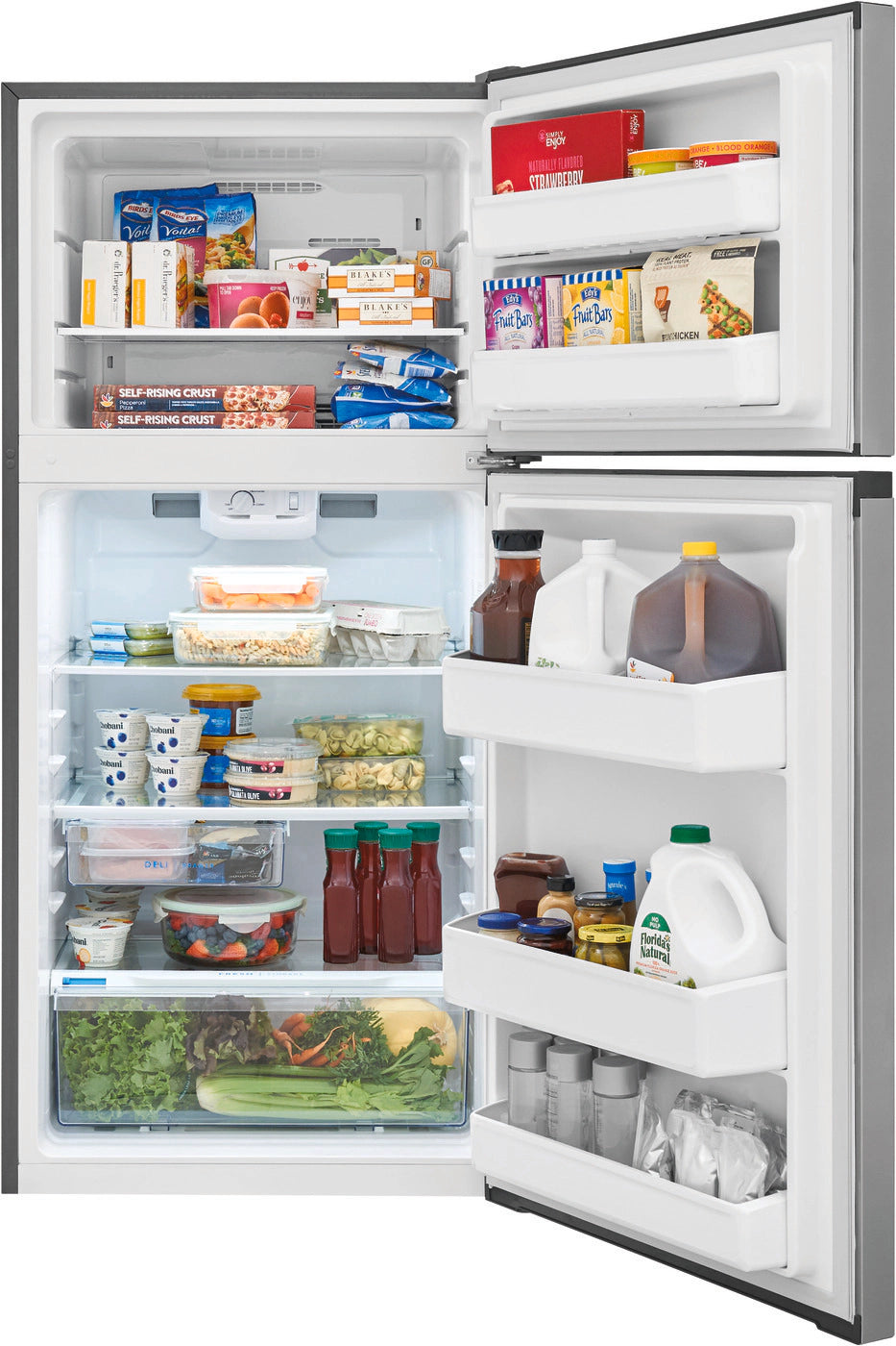 FFHT1425VV - REFRIGERATORS - Top freezer - 28" - Frigidaire  -  Stainless Steel- Open Box