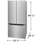 FRFG2033AV - REFRIGERATORS  - Frigidaire- French 3-Door -  Stainless Steel - Open Box