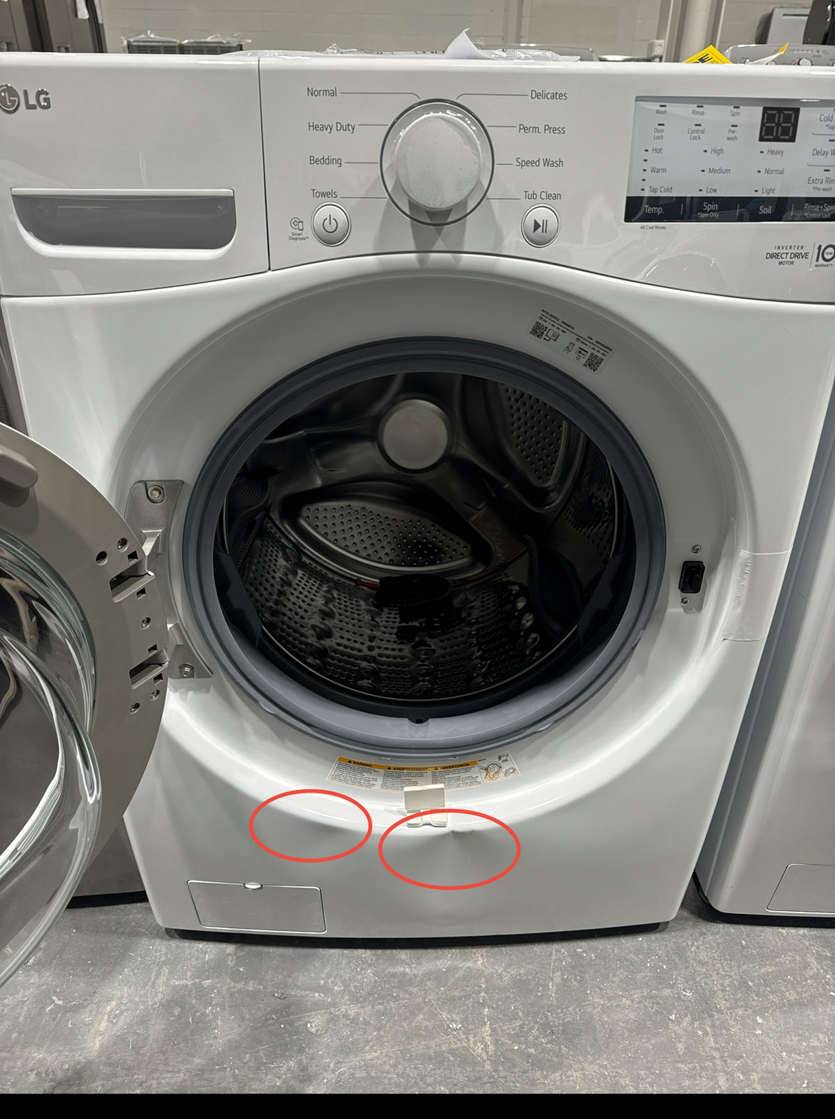WM3400CW - LAVE-LINGE - Chargement frontal - LG - Blanc - Emballage ouvert