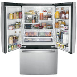 GWE22JYMFS - REFRIGERATORS - GE - French 3-Door - Stainless Steel - Open Box