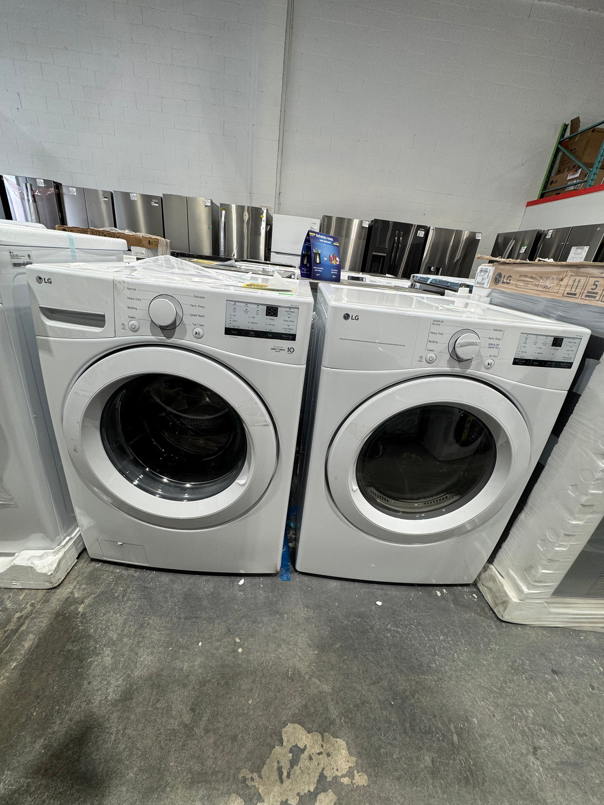 WM3400CW DLE3400W- Washer/Dryer Sets - Front Load - LG - Open Box