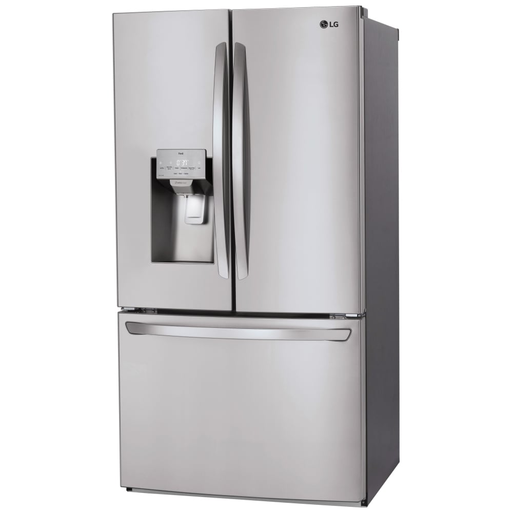 LRFS28XBS - REFRIGERATORS - LG - French 3-Door -   Black Stainless Steel - Open Box