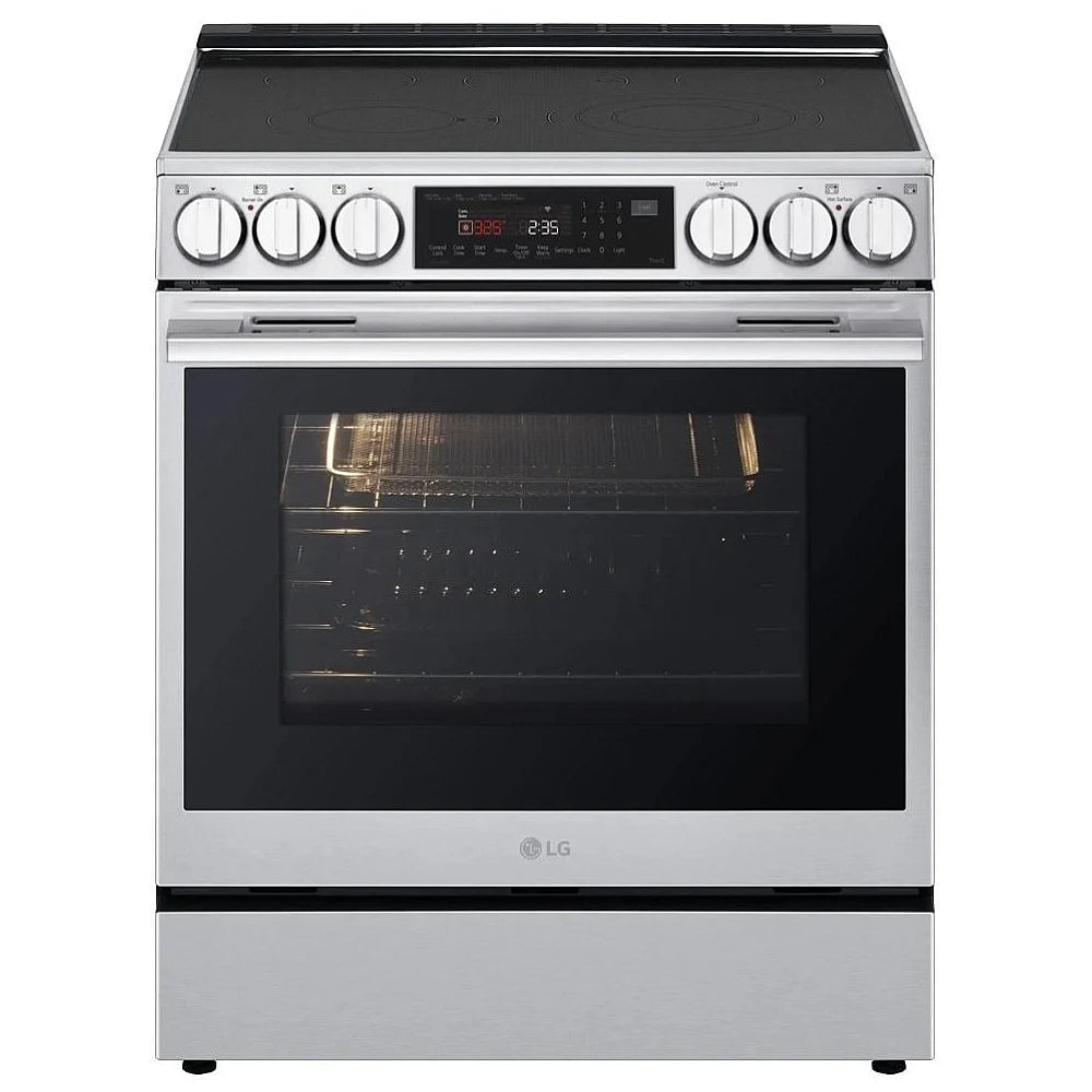 LSEL6335XE - Cuisinière électrique - LG - Acier inoxydable - Boîte ouverte