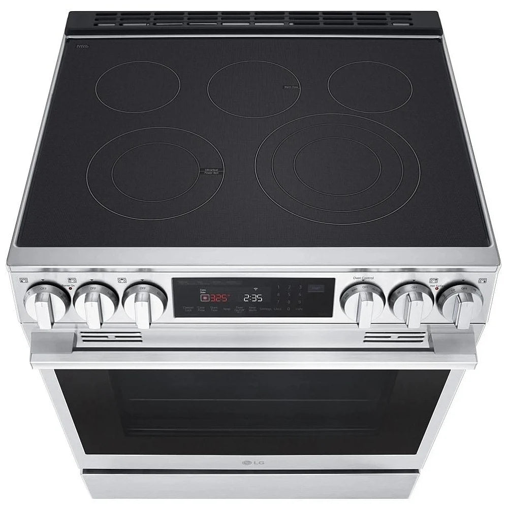 LSEL6335XE - Cuisinière électrique - LG - Acier inoxydable - Boîte ouverte