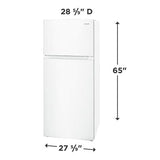 FRTE1622AW  - REFRIGERATORS - Frigidaire - Top freezer - White - Open Box