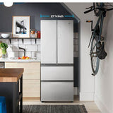 QJS15HYRFS - REFRIGERATORS - Haier - French 4-Door - Stainless Steel - Open Box