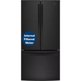 GWE19JGLBB - REFRIGERATORS - GE  - French 3-Door - Black  - Open Box