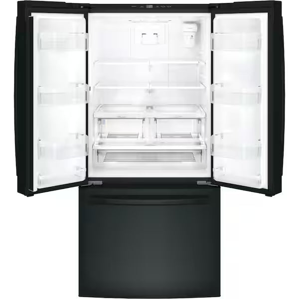 GWE19JGLBB - REFRIGERATORS - GE  - French 3-Door - Black  - Open Box