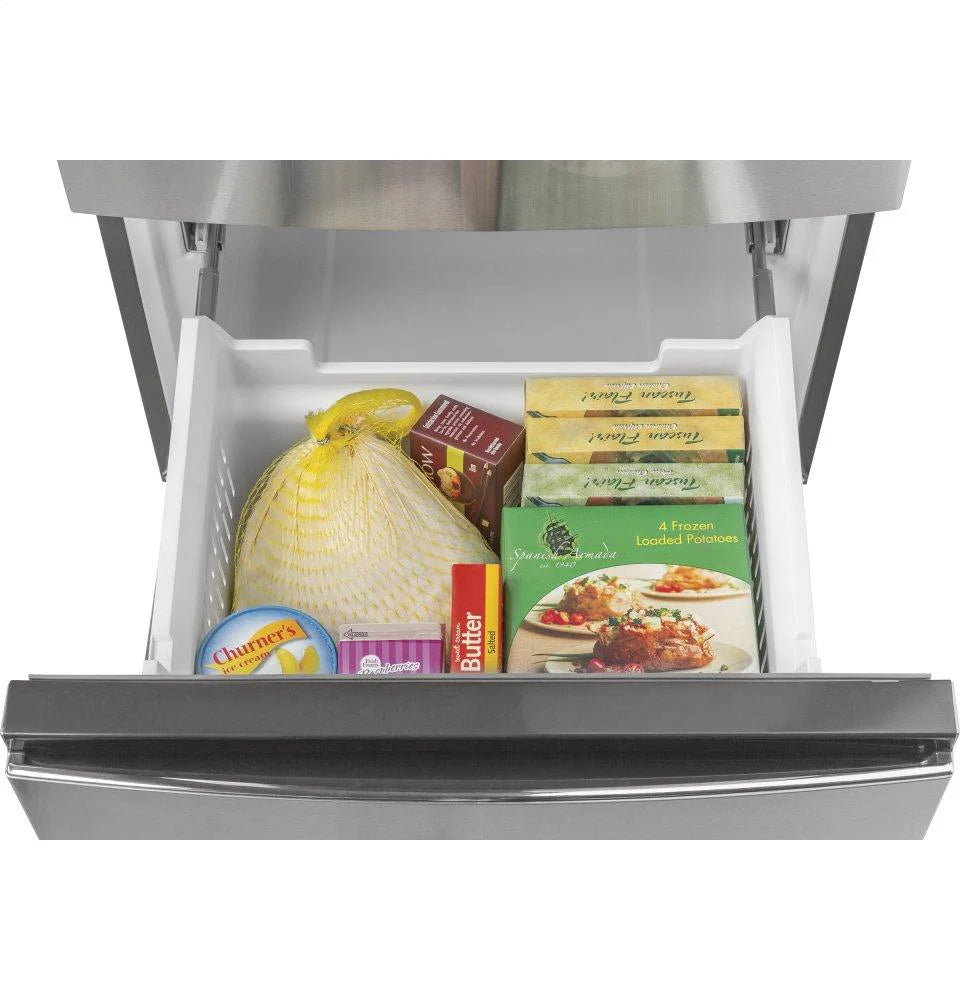 GLE12HSPSS  - REFRIGERATORS - GE - Bottom Freezer - Stainless Steel - Open Box