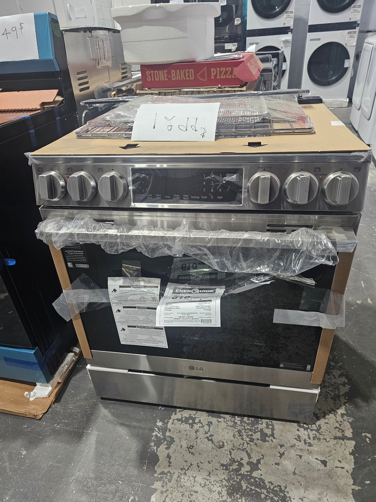 LSEL6335XE - Cuisinière électrique - LG - Acier inoxydable - Boîte ouverte