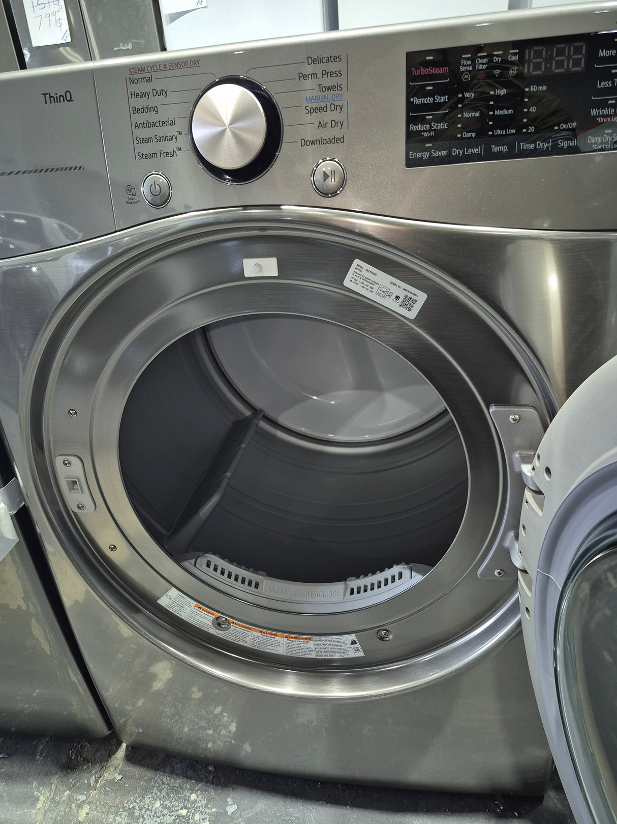 DLEX3850V - DRYERS - LG - Electric - Stainless Steel - Open Box