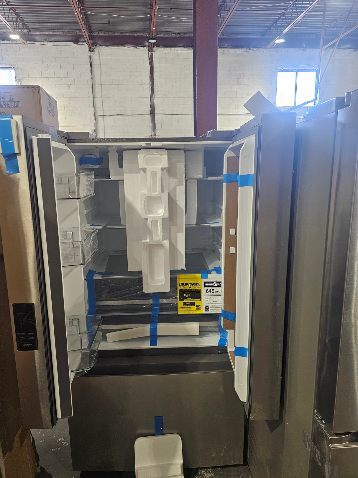 WRFF3336SZ - REFRIGERATORS - Whirlpool -36" - 33 Cu. Ft. -French Door Refrigerator - Stainless Steel - Open Box