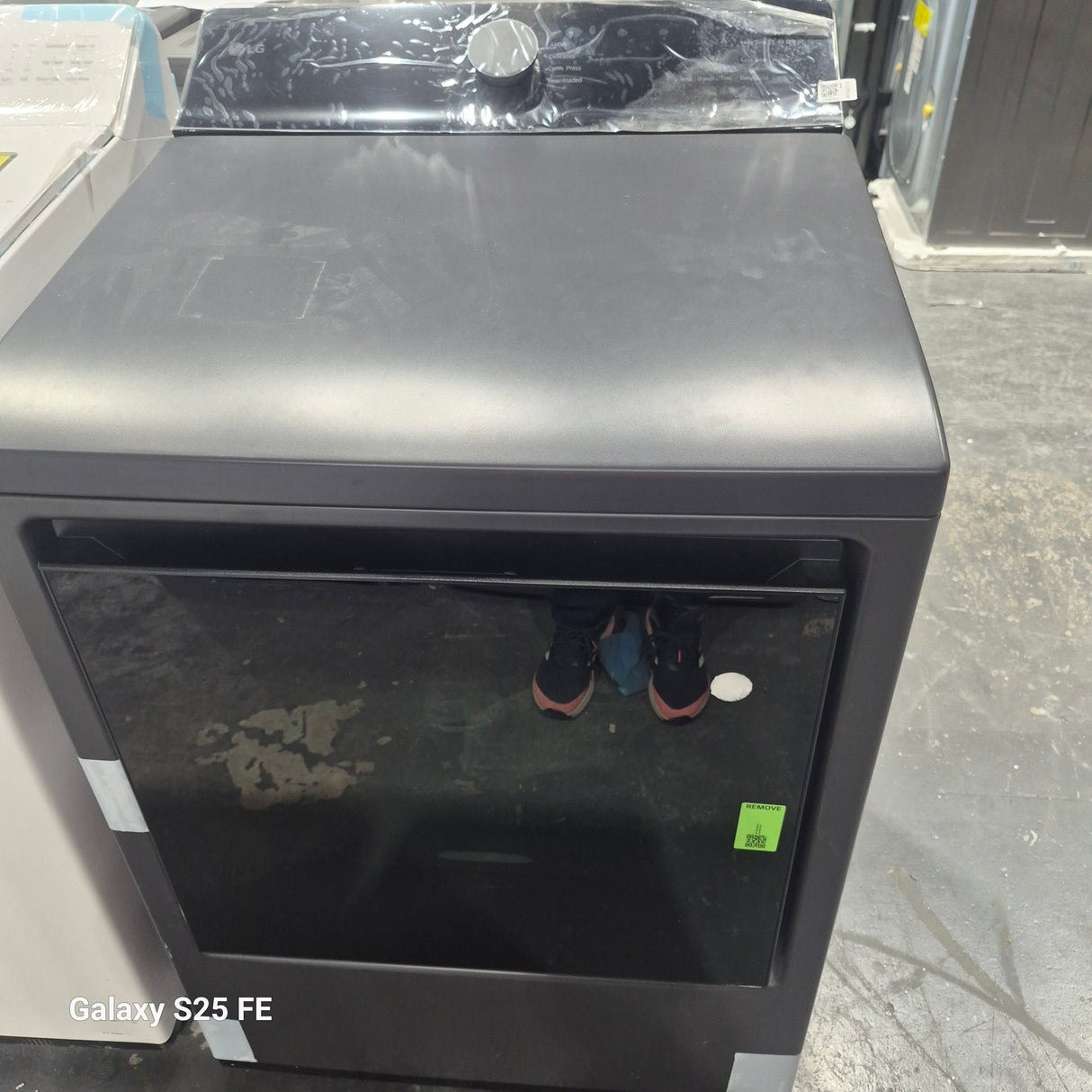 WT8200CW, DLE8200W  - Washer/Dryer Sets - Top load - LG - White & black  - Open box