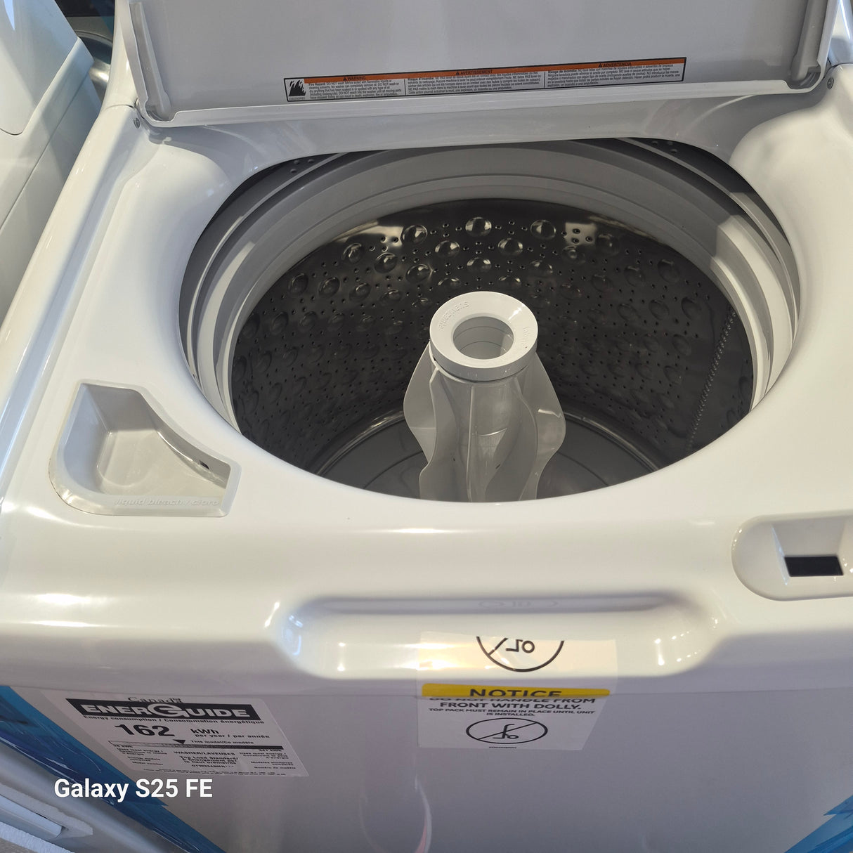 GTW334BMRWS, GTX34EBMRWS - Ensembles laveuse-sécheuse - Chargement par le haut - GE - Blanc - Boîte ouverte