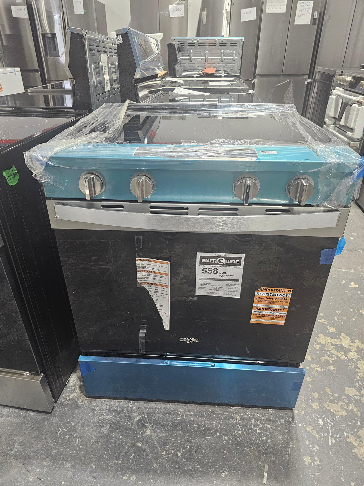 YWFE745H0FS - CUISINIÈRES - Whirlpool - Électrique - Acier inoxydable - Boîte ouverte
